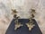 Antiqued Brass Horse Candlestick Pair For Sale - Image 9 of 10