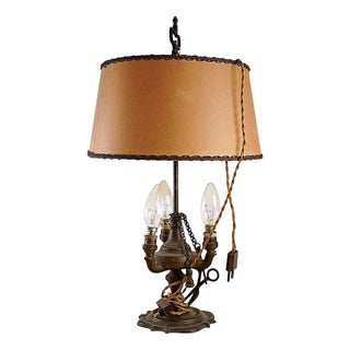 Florentine Three-Light Table Lamp For Sale