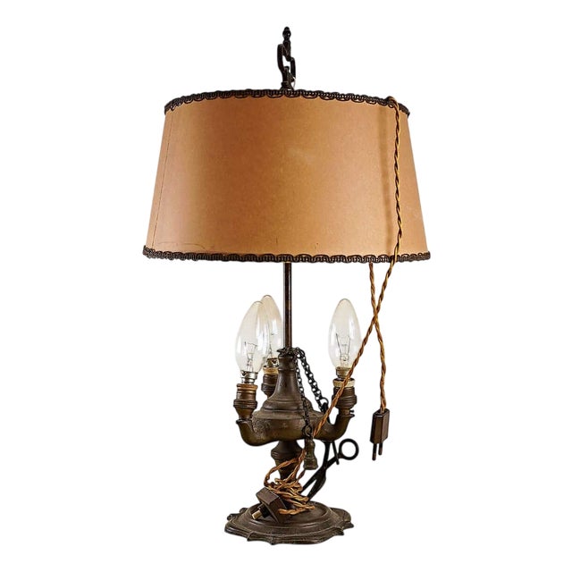 Florentine Three-Light Table Lamp For Sale