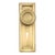 Vintage Concentric Brushed Brass Dummy Door Knob Set For Sale