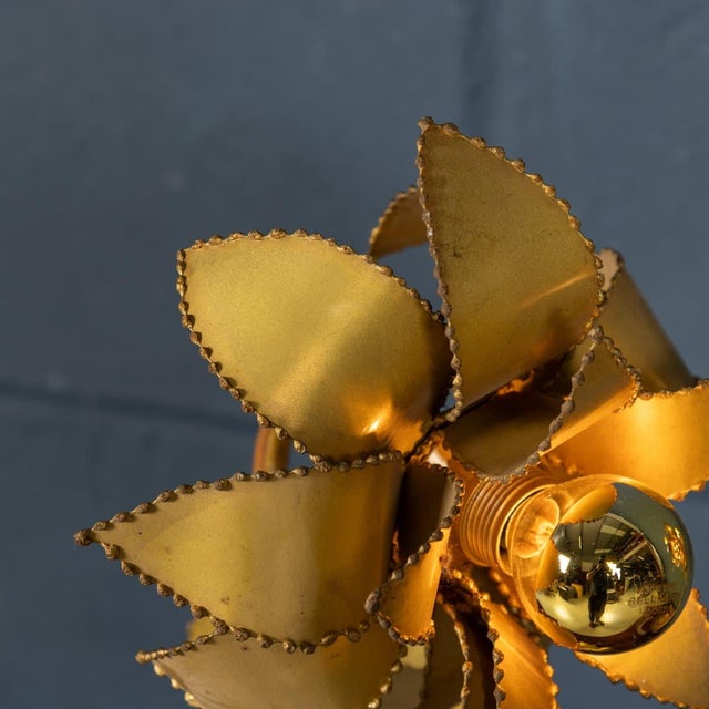 Vintage 20th Century French Floral Table Lamps from Maison Jansen, 1970s, Set of 2 For Sale - Image 16 of 18