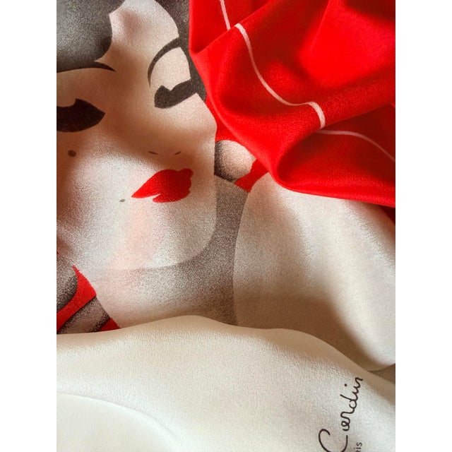 Pierre Cardin Lady Silk Scarf 1970 For Sale - Image 9 of 12