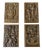 Bronze Wall Plaques by Anders Nyborg, 1970s, Set of 4 For Sale
