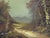 Signed Vintage Oil on Canvas Cottage Landscape Painting For Sale In Austin - Image 6 of 9