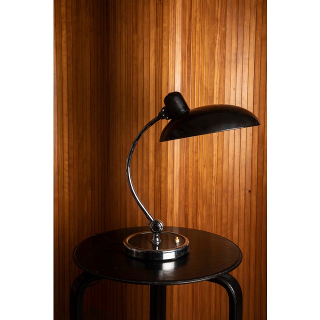 Bauhaus-Style Desk Lamp in Black and Chrome, 1970s For Sale - Image 11 of 11