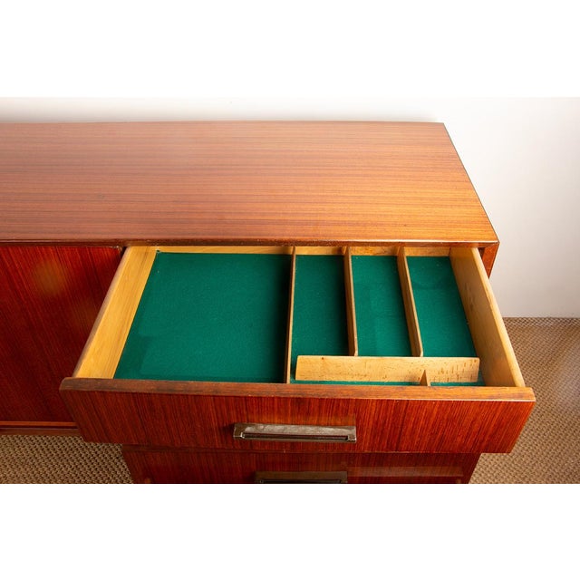 French Style Modernist Sideboard in Rosewood by Tricoire and Vecchione for Meubles TV, 1960s For Sale - Image 13 of 18
