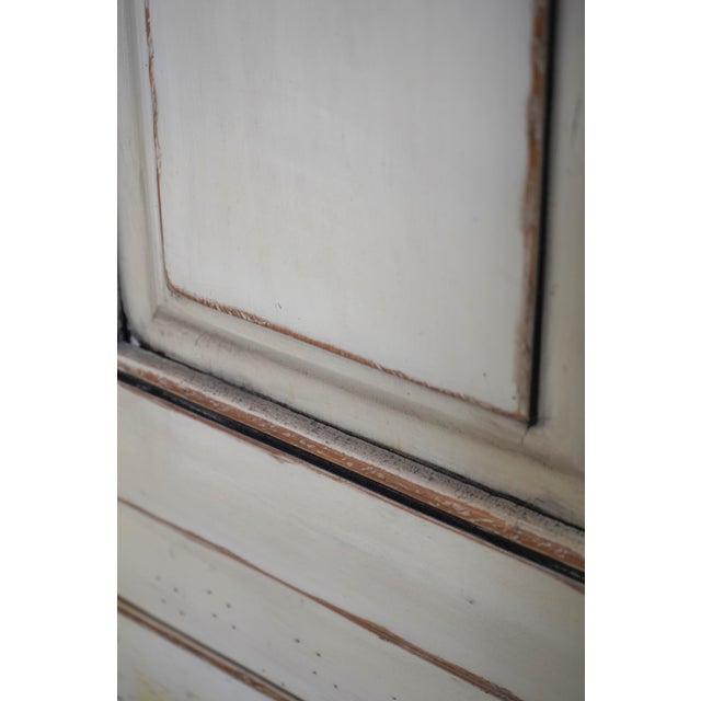 Habersham Country Style Linen Press Armoire For Sale - Image 11 of 14