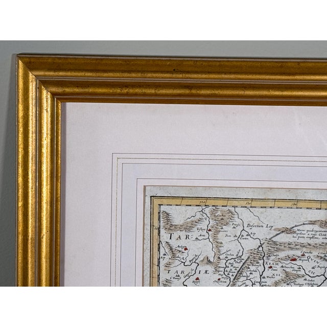 c.1650's Antique Hand Colored Map of China - Framed For Sale In Providence - Image 6 of 9