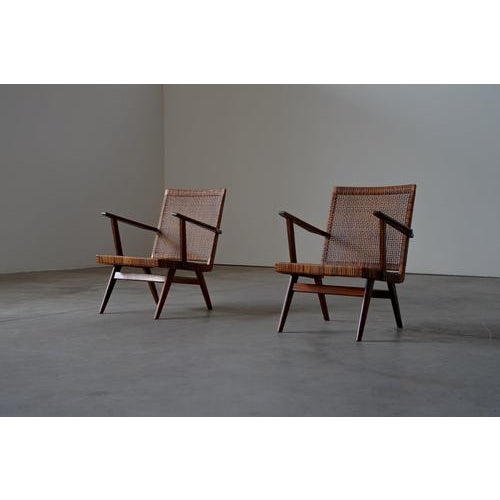 Dutch Teak and Webbing Chairs, 1950s, Set of 2 For Sale - Image 17 of 17