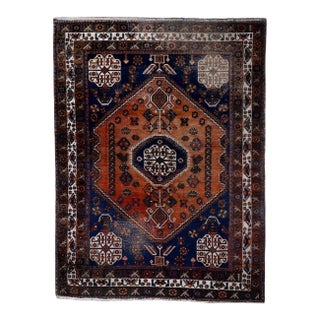 1920s, Antique Shiraz Gashkai Handmade Rug 5 X 7 For Sale