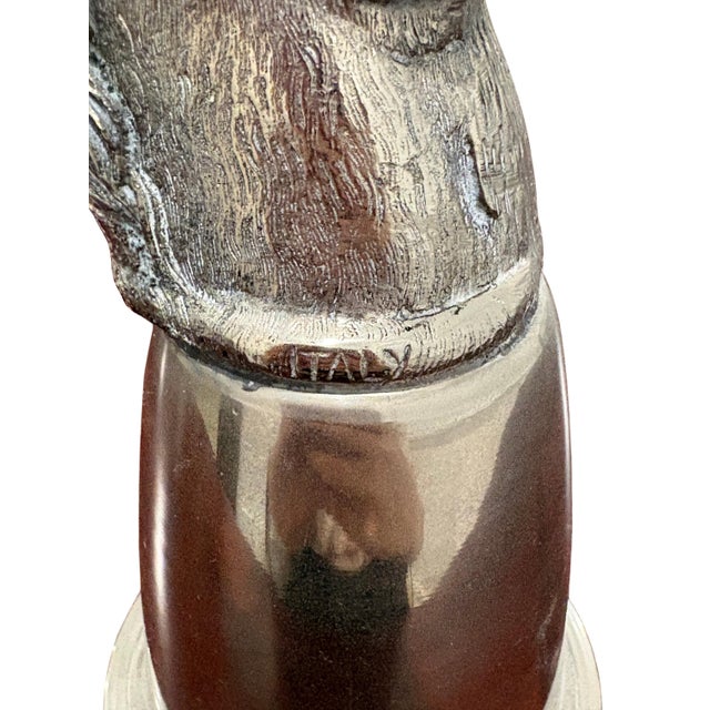 Vintage Gucci Silver-Tone Horse Head Equestrian Stirrup Cup For Sale In Charlotte - Image 6 of 7