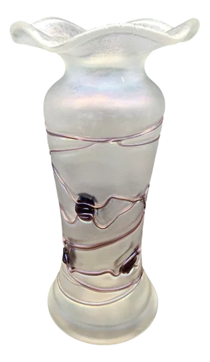 Art Nouveau Glass Vase by Freiherr von Poschinger, 1920s