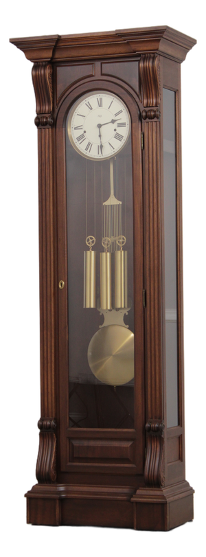 Sligh Mahogany Tall Case Grandfather Clock