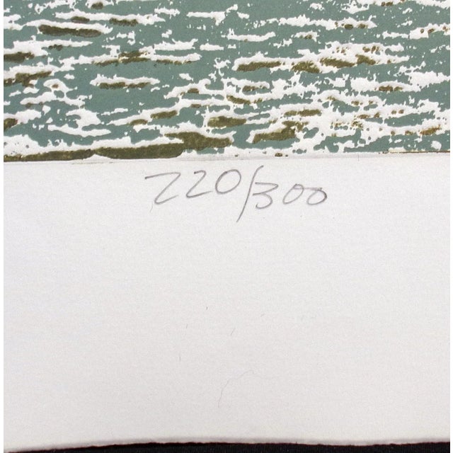 1980s 1980s "Celebration" Landscape Color Etching Numbered 220/300 by Paula Crane For Sale - Image 5 of 6