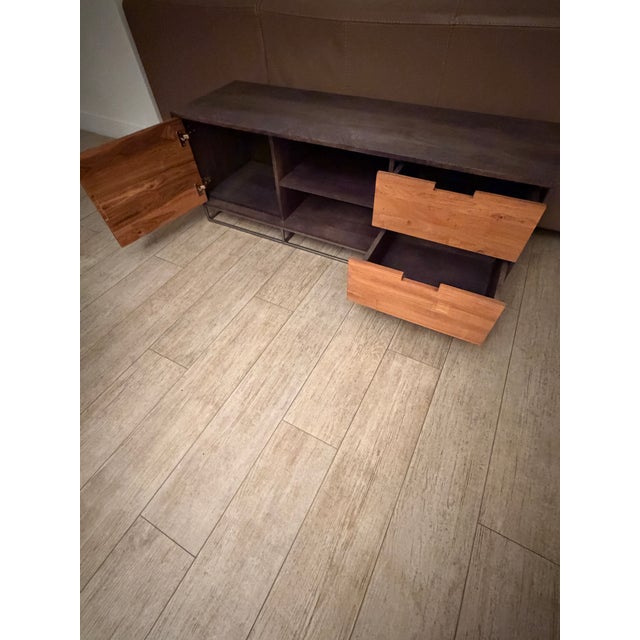 Modern Cb2 (Crate & Barrel) Media Console/Credenza. For Sale - Image 3 of 4