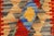 Textile Retro Turkish Kilim Red Beige Hand-Woven Wool Rug For Sale - Image 7 of 9