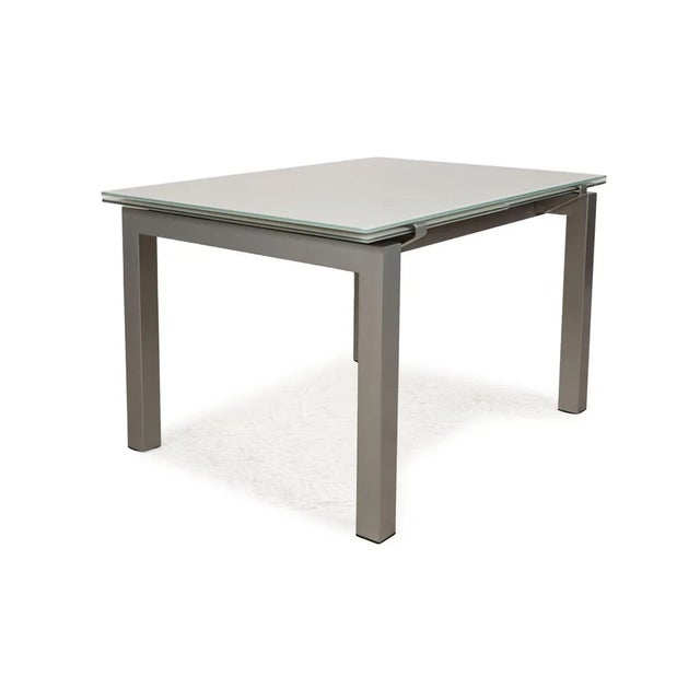 Glass Extendable Dining Table in Glass from Calligaris For Sale - Image 7 of 12