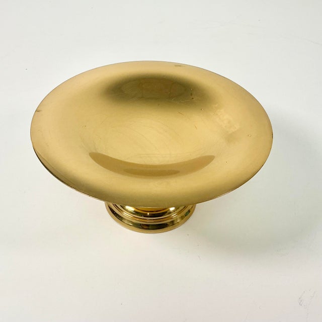 Mid 20th Century Mid 20th Century Hollywood Regency English Traditional Style Bon Bon Candy Pedestal Compote. For Sale - Image 5 of 7