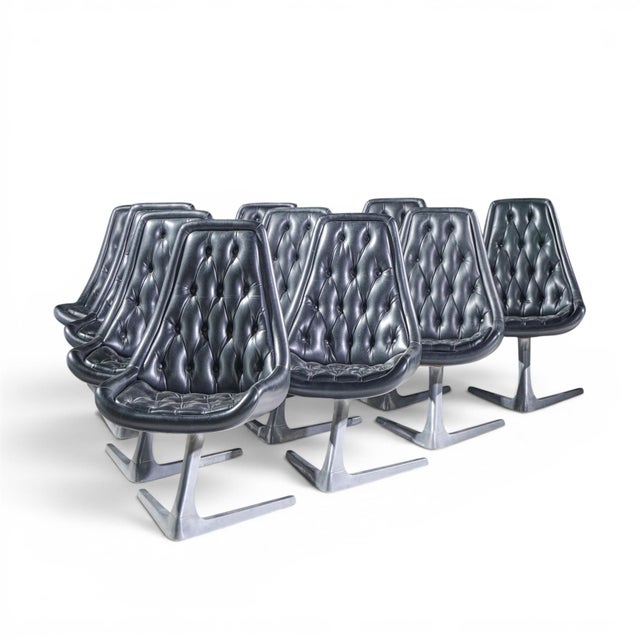 Mid-Century Modern Chromcraft Star Trek Mid Century Chairs - Set of 10 For Sale - Image 3 of 10