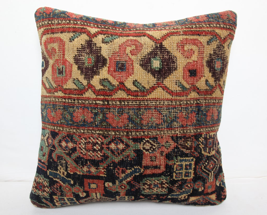 Antique Handwoven Throw Pillow Cushion Pillow Cover -20'' X 20