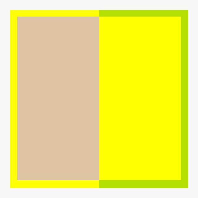 Mid-Century Modern Two Toned Interactions, Lime Fine Art Print 40" X 40" by Liz Roache For Sale - Image 3 of 6