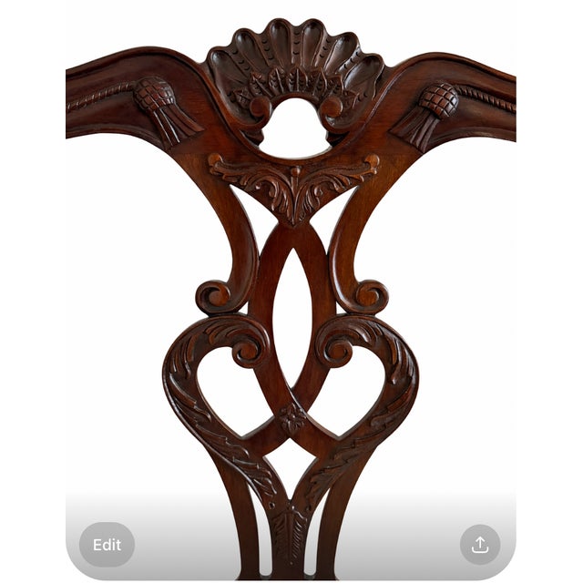 Henredon Henredon 10 Piece Dining Chair Set Including 2 End Chairs With Arms and 8 Armless Chairs For Sale - Image 4 of 5