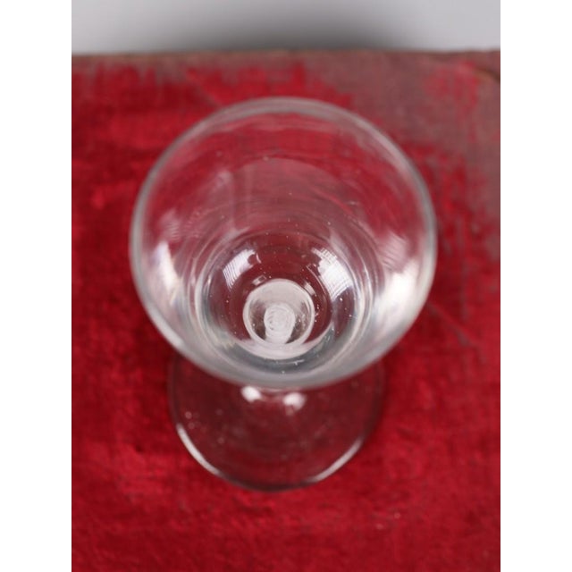 Glass 18th Century Georgian Opaque Twist Wine Glass with Double-Series Stem, 1770 For Sale - Image 7 of 11