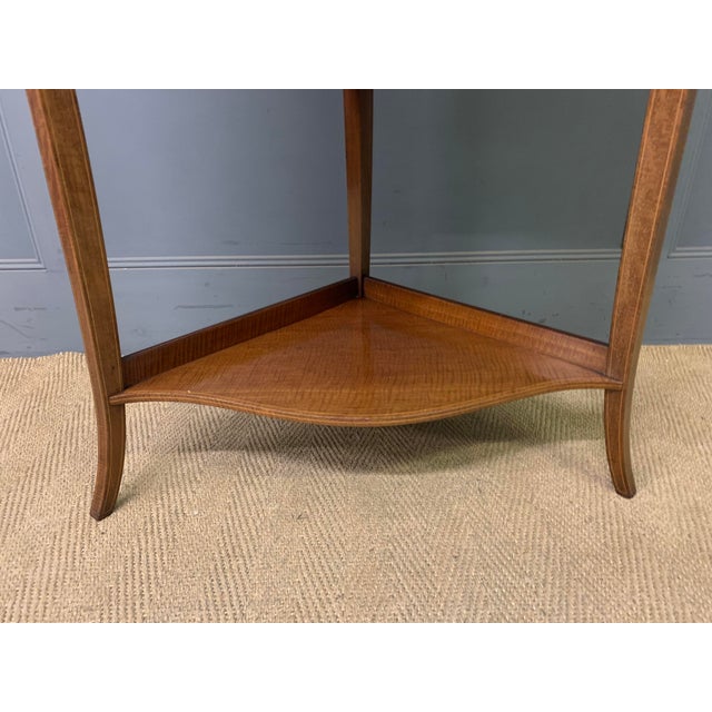 Inlaid Mahogany Corner Cabinet, 1900s For Sale - Image 3 of 9
