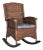 Emma Wicker Rocking Chair in Brown For Sale