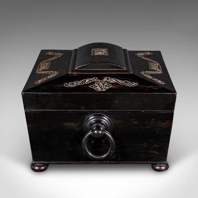Wood 1830's Antique Keepsake Box For Sale - Image 7 of 10