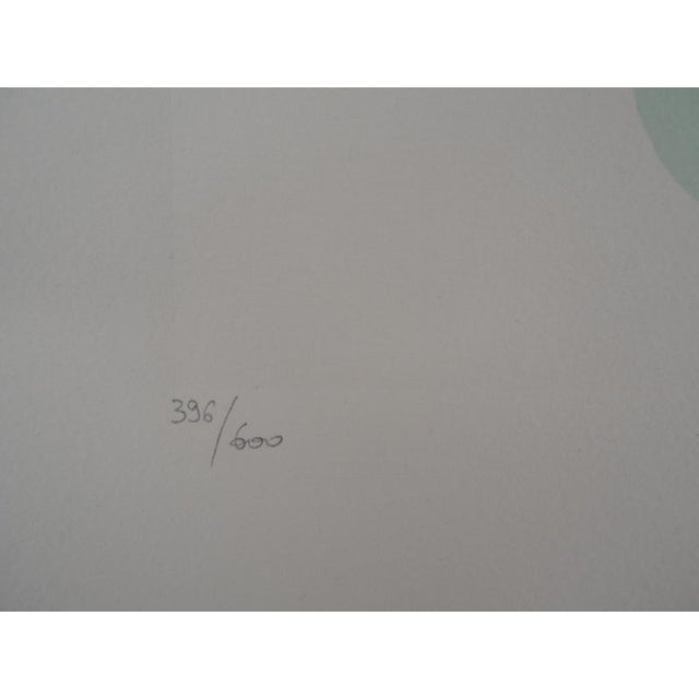 After Sonia Delaunay, Spinning Top Dress, Rio, Original Signed Lithograph For Sale - Image 4 of 6