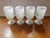 This is a Set of 4 Vintage Milk Glass Gold Rim Irish Pedestal Shamrock Coffee Mugs. Each measures 5 1/2" high, 3 3/4" wide...