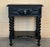 Black 1900-1909 Dark Walnut Carved Spanish Nightstands With Solomonic Legs and Low Shelve For Sale - Image 8 of 15