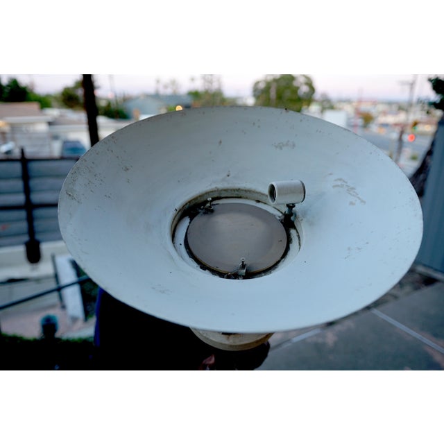 Stone Italian Neo Classical Style Travertine Marble 1960s Torchiere Lamp For Sale - Image 7 of 8