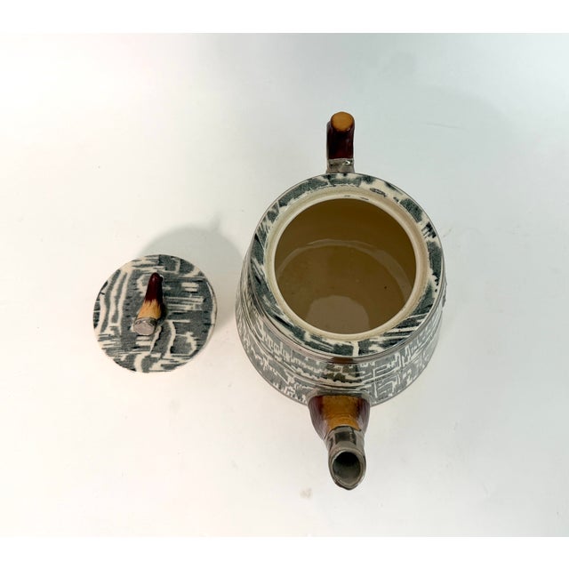 1930s Arthur Wood Silver Shield Teapot For Sale - Image 9 of 10