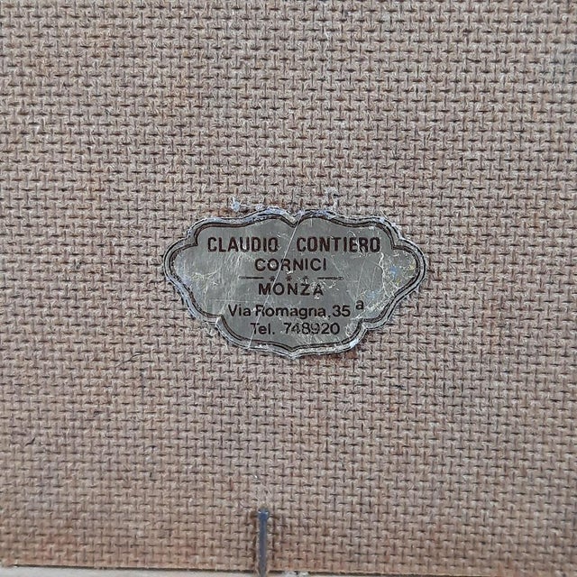 Vintage High Relief with Figures by Max Squillace, 20th Century For Sale - Image 10 of 11