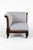 Antique Corner Lounge Chair in Princeton Ticking, 1800s For Sale - Image 3 of 14