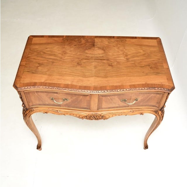 1920s French Walnut Console Table, 1920s For Sale - Image 5 of 10