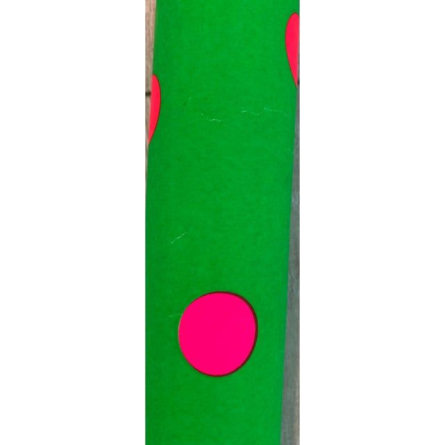 Mid-Century Modern Tsai Wen-Ying 1967 Op Art Prints in Neon Colors “Trichromic X” - A Pair For Sale - Image 3 of 6