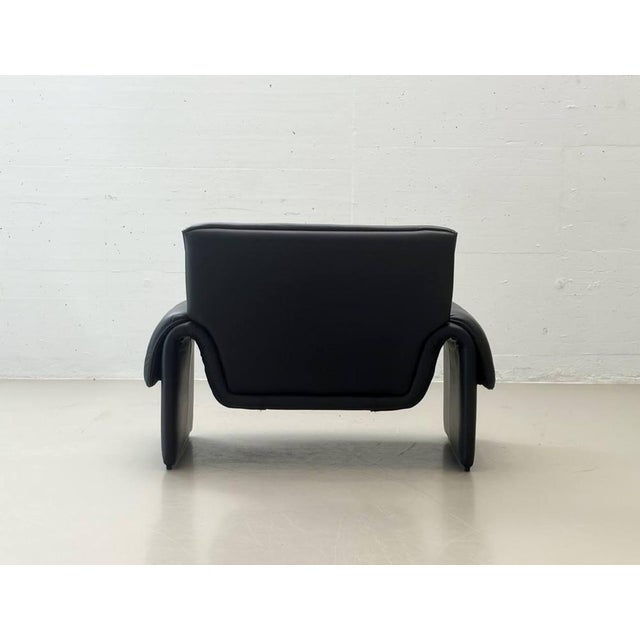 DS-2011 Chair in Black Leather from de Sede, Switzerland, 1980s For Sale - Image 6 of 16