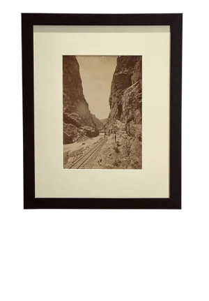 Antique Photograph of a Canyon