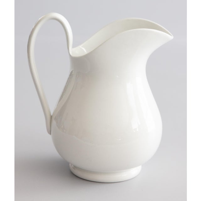 Antique 19th Century Dutch White Ironstone Pitcher For Sale - Image 9 of 9