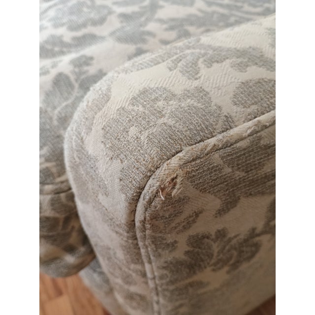 1990s Baker Furniture Company Slope Arm Club Chair #2 For Sale - Image 11 of 14