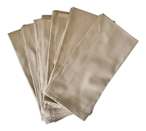 New! Waterford Abstract Tile Design Taupe Color Dinner Napkins - Set of 6