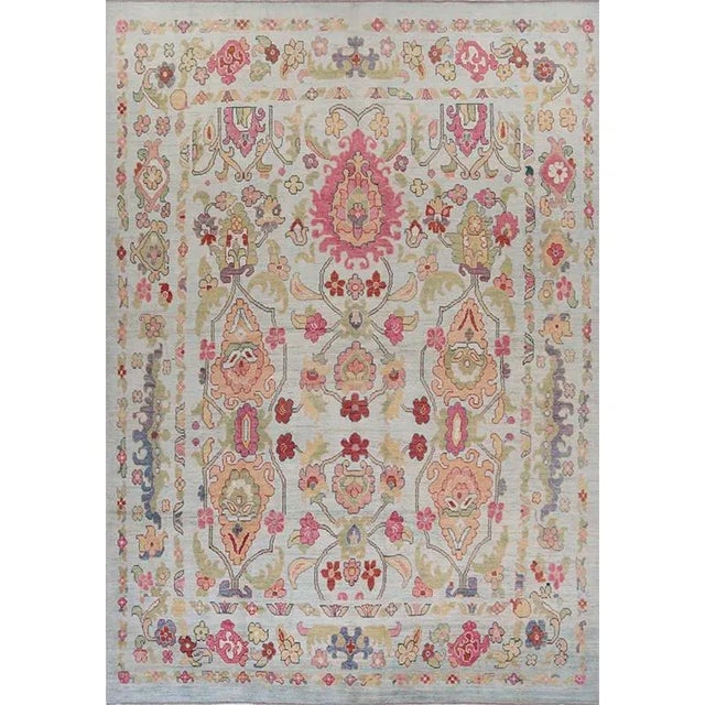 Handwoven Persian Sultanabad Area Rug 11’5″ X 16’3″ For Sale - Image 13 of 13