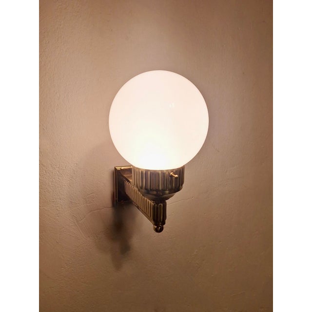 Metal Astoria Brass Wall Lights by Josef Hoffmann, Set of 2 For Sale - Image 7 of 11