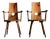 Brutalist Armchairs in Oak by Vervoort, Tilburgnetherlands, 1960s, Set of 2 For Sale