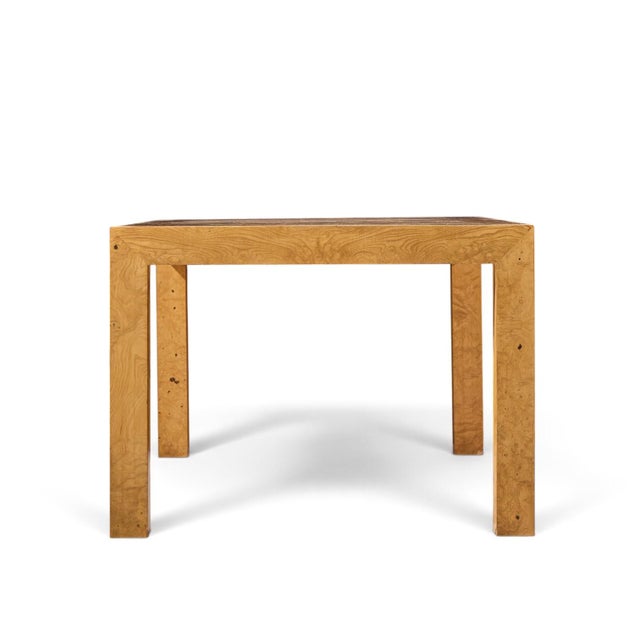Mid 20th Century Milo Baughman for Thayer Coggin Mid Century Burlwood Expanding Dining Table With 2 Leaves For Sale - Image 5 of 13