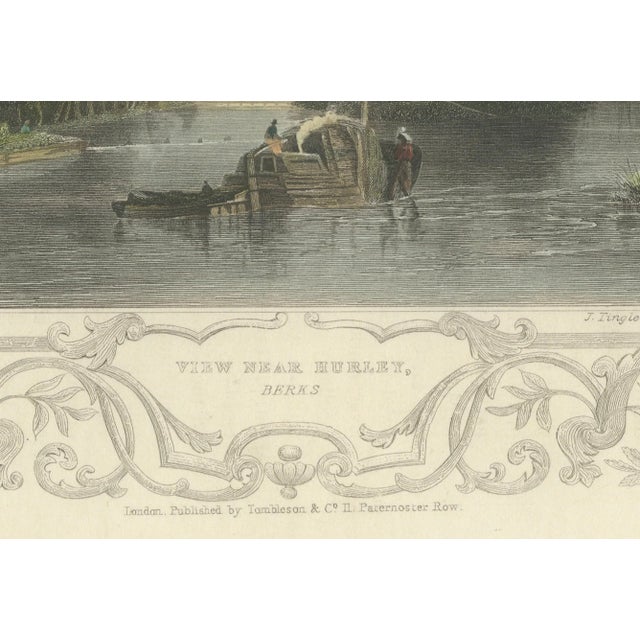 After Tombleson, The Thames Near Hurley, Berkshire, 1800s, Engraving For Sale - Image 5 of 10