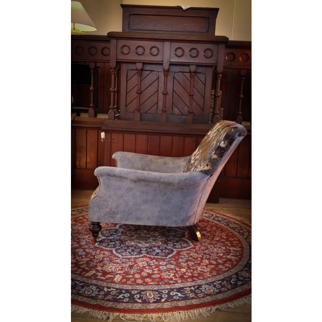 Textile Slipper Armchair in Velvet by John Sankey, 2010s For Sale - Image 7 of 18